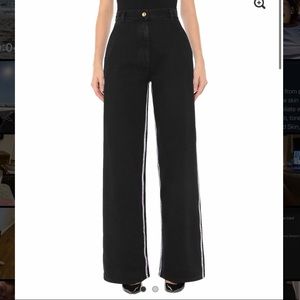 GCDS BLACK HIGH WAIST WIDE LEG JEANS! NWT